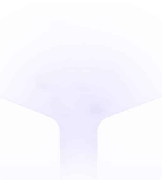 A minimalistic, abstract image with a soft white background and faint, pale purple shading forming a subtle, symmetrical shape in the center.